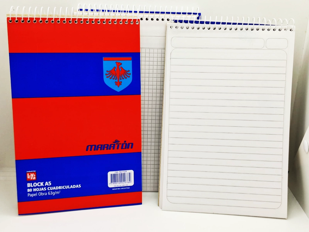 BLOCK - MARATON A5 ESP 80 HOJAS